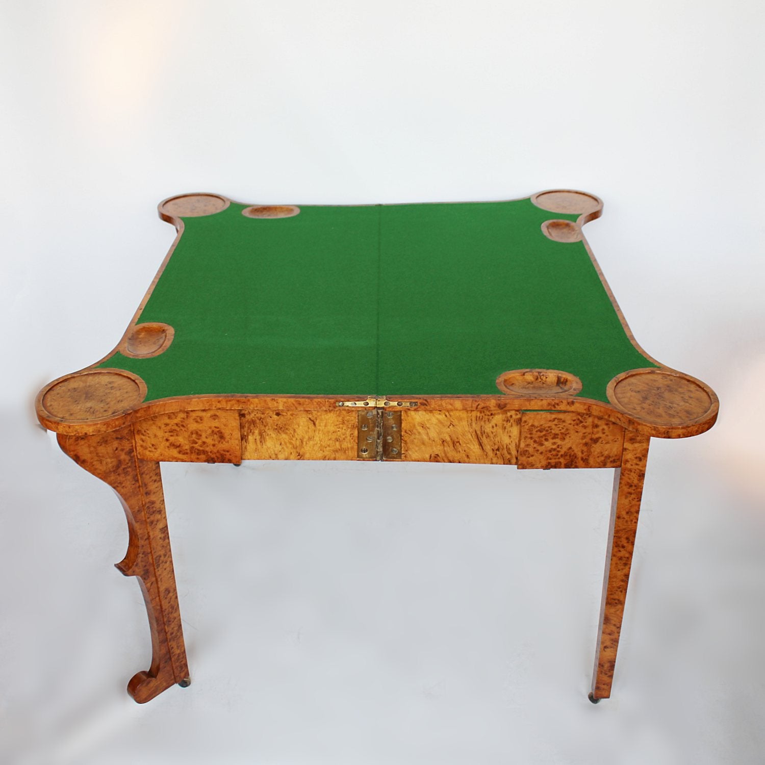 Regency card table in pollard oak at Jeroen Markies