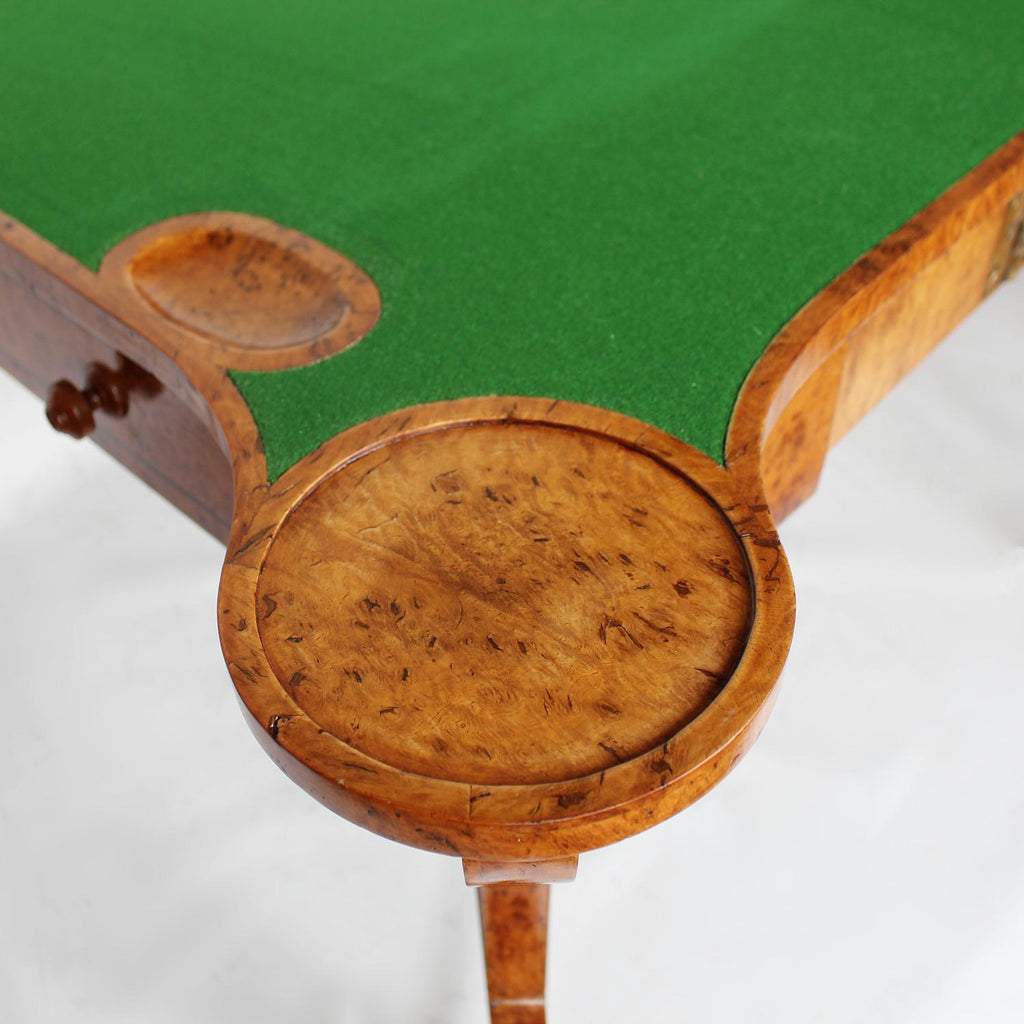 Regency card table in pollard oak at Jeroen Markies