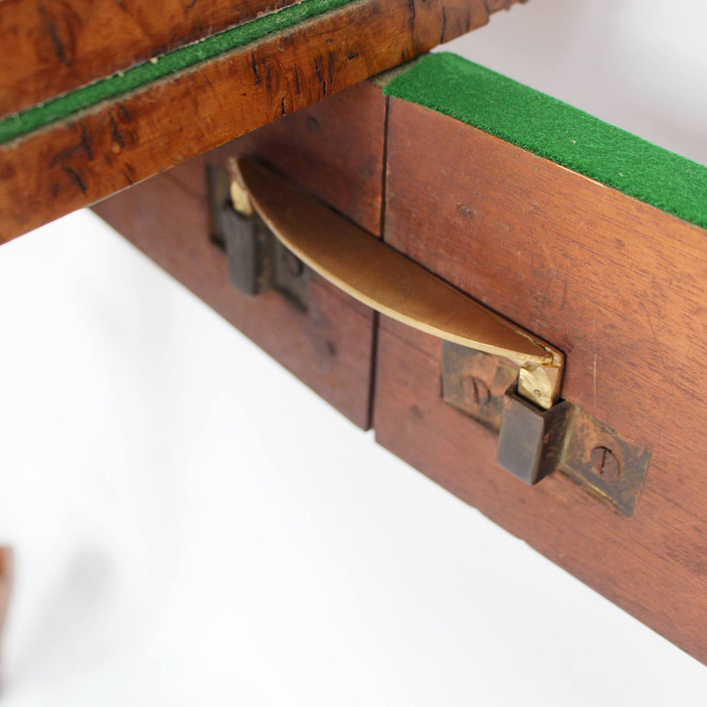 Regency card table in pollard oak at Jeroen Markies