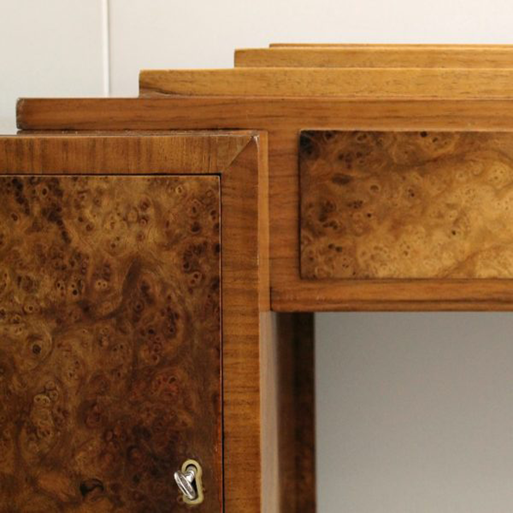 Art Deco Headboard and Cabinets