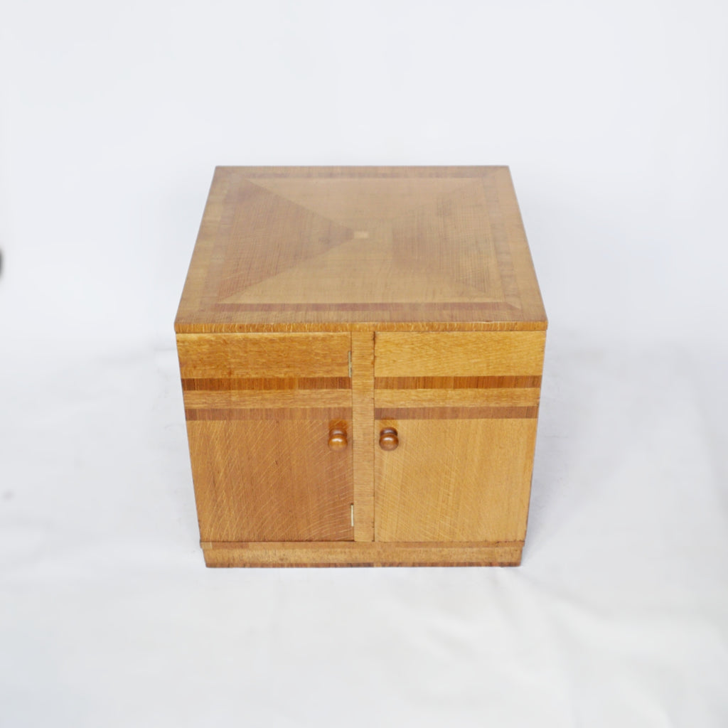 Art Deco Oak and Walnut Library Coffee Table Jeroen Markies Art Deco