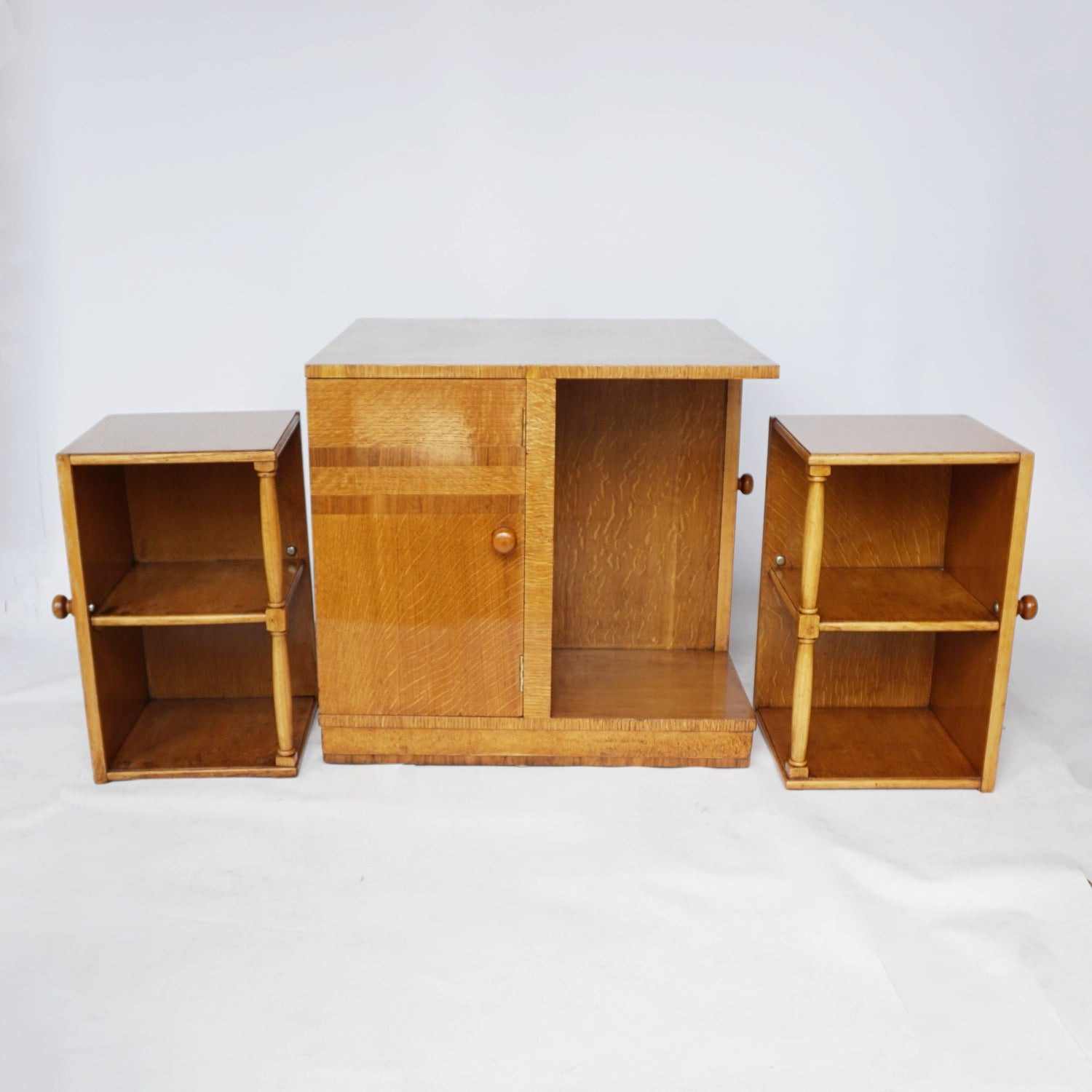 Art Deco Oak and Walnut Library Coffee Table Jeroen Markies Art Deco