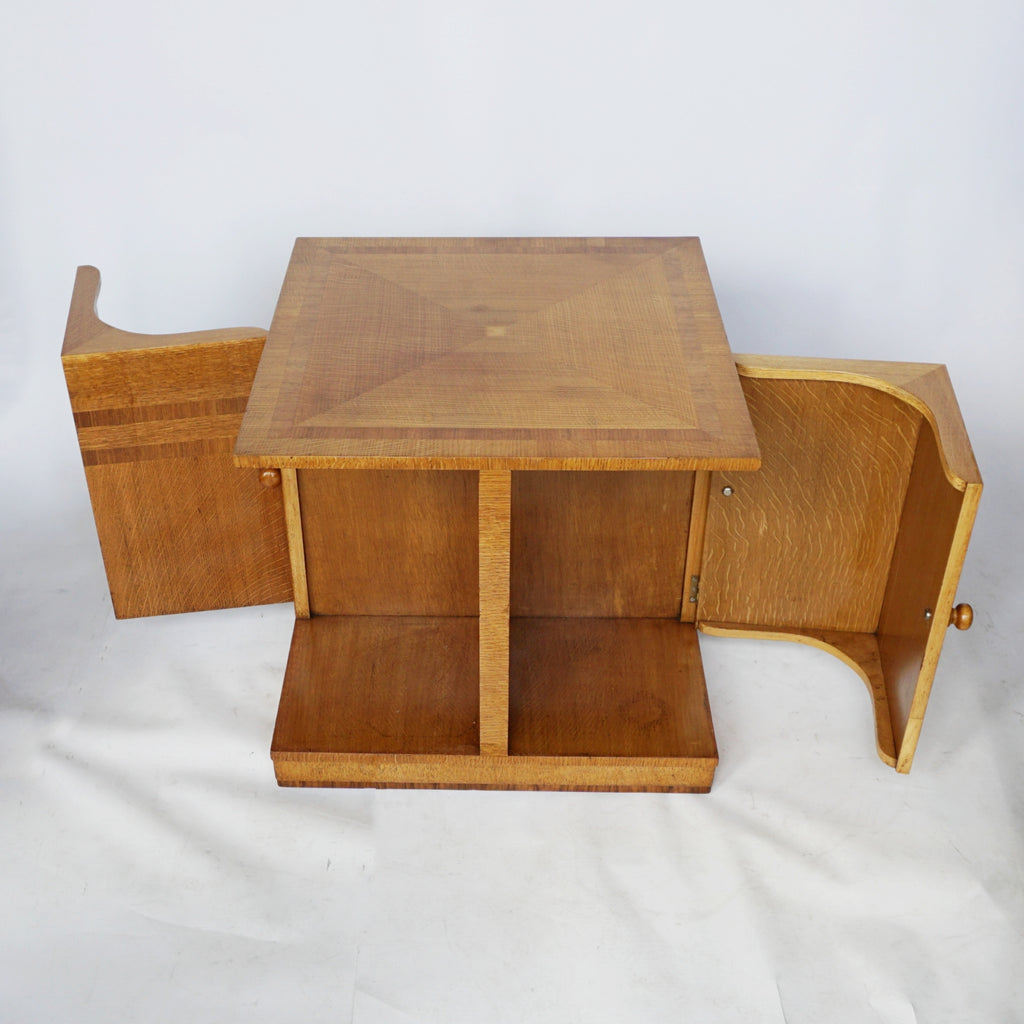 Art Deco Oak and Walnut Library Coffee Table Jeroen Markies Art Deco