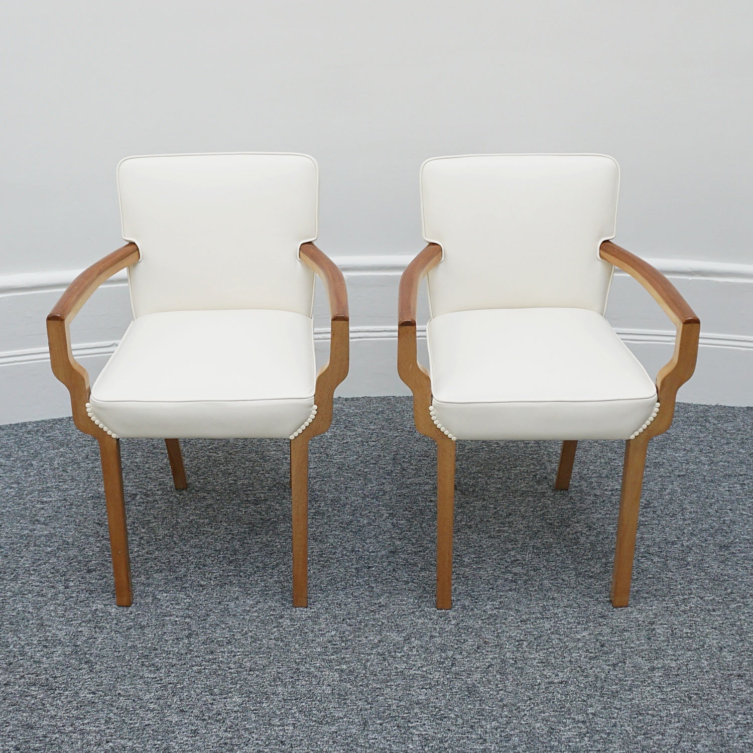 Pair of Art Deco Original Side Chairs Bedroom Chairs English 1935 - Jeroen Markies Art Deco 