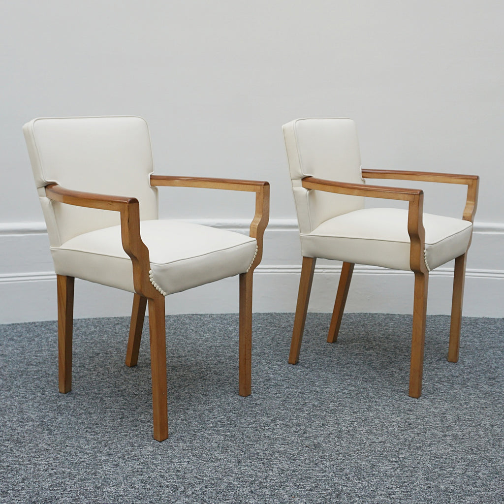 Pair of Art Deco Original Side Chairs Bedroom Chairs English 1935 - Jeroen Markies Art Deco 