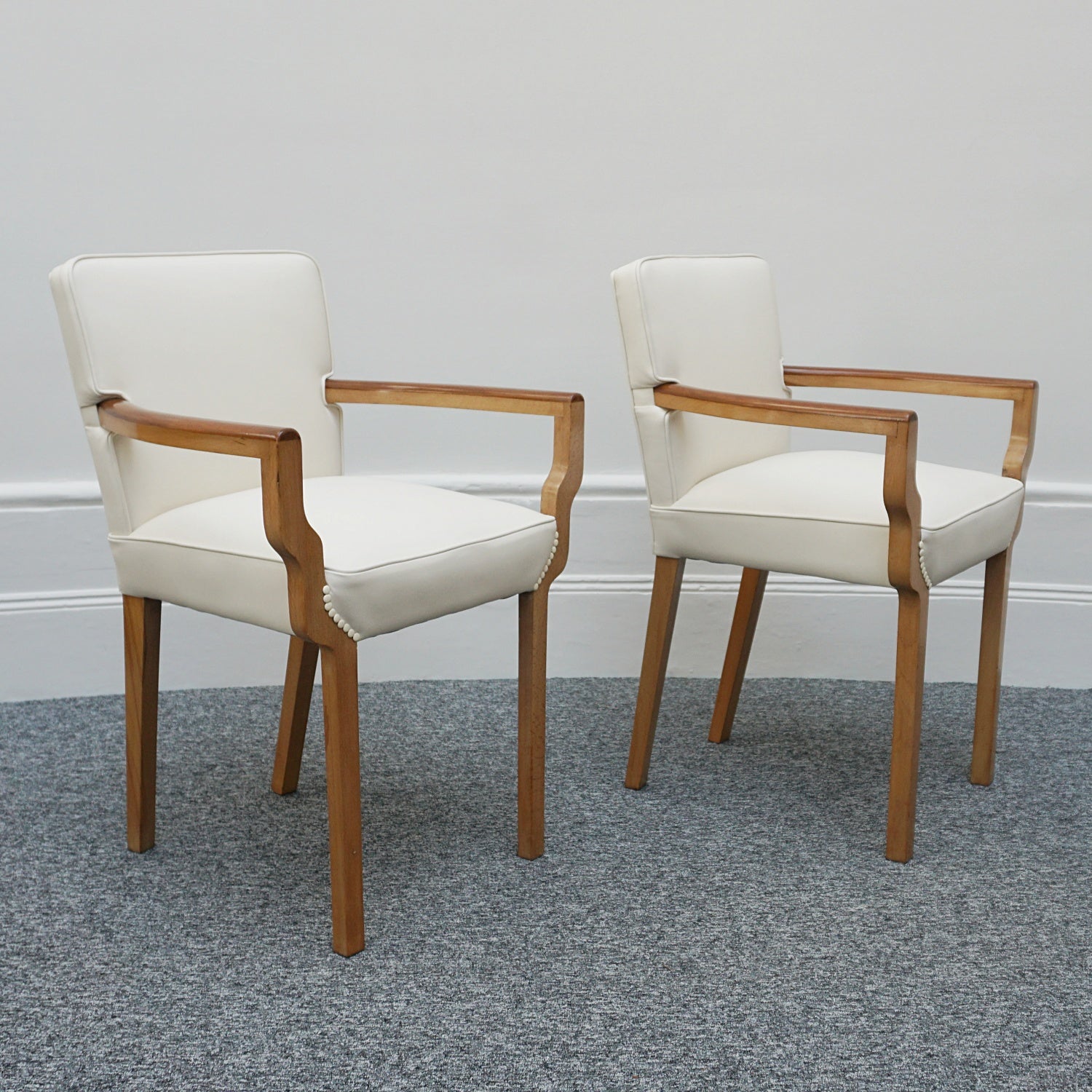 Pair of Art Deco Original Side Chairs Bedroom Chairs English 1935 - Jeroen Markies Art Deco 