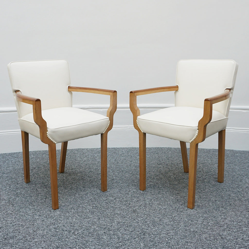 Pair of Art Deco Original Side Chairs Bedroom Chairs English 1935 - Jeroen Markies Art Deco 