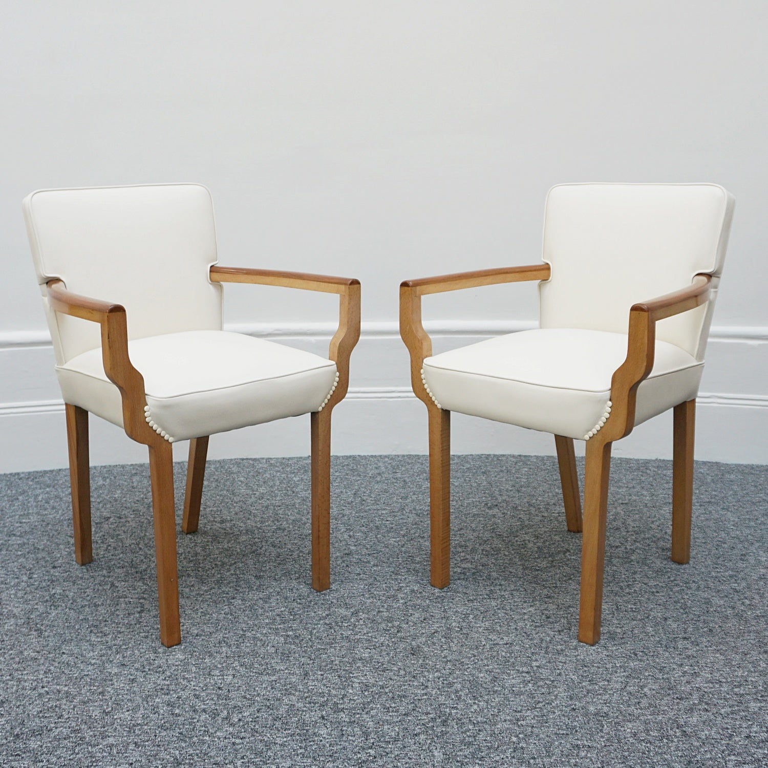 Pair of Art Deco Original Side Chairs Bedroom Chairs English 1935 - Jeroen Markies Art Deco 