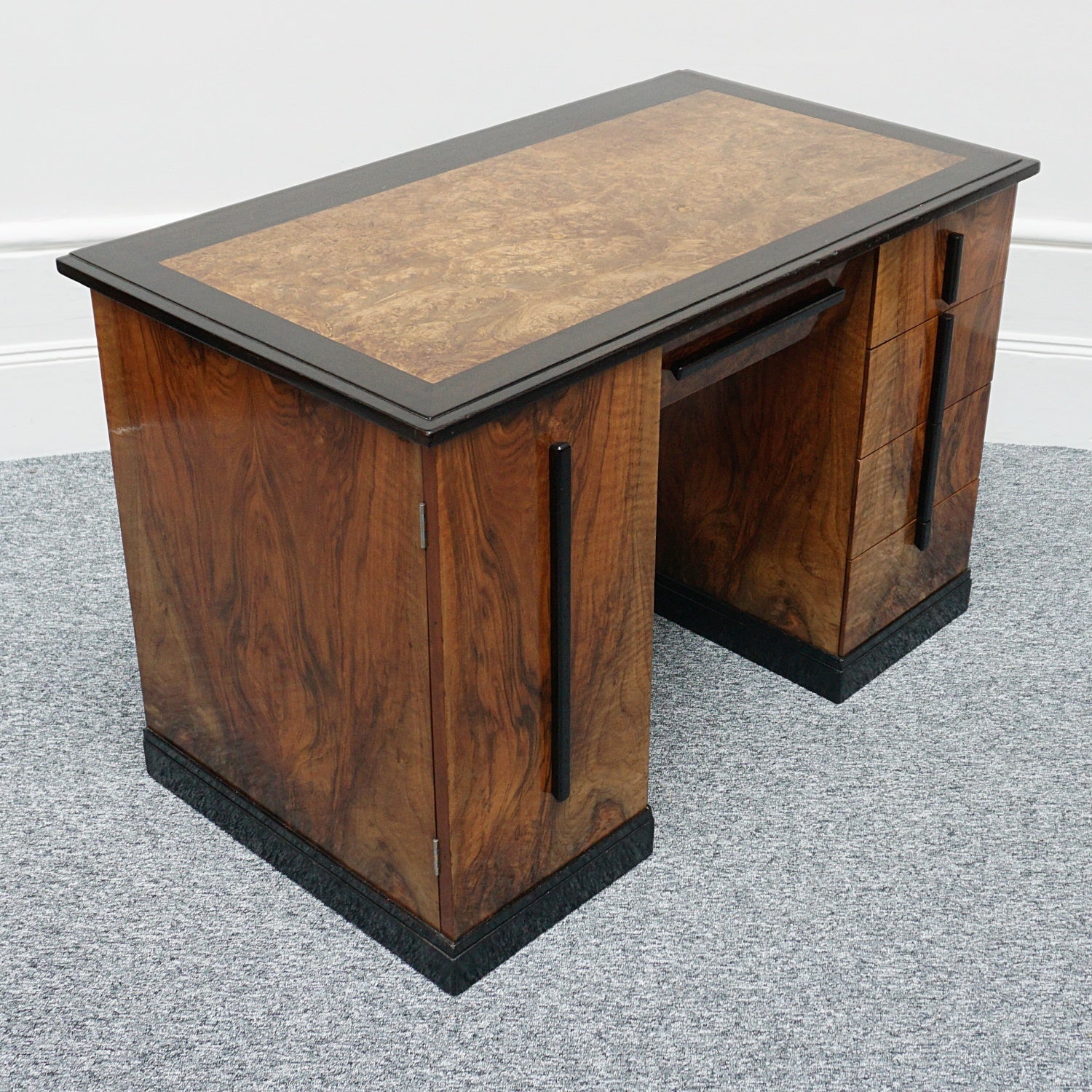 Art Deco Burr Walnut Writing Desk Circa 1930 - Jeroen Markies Art Deco 