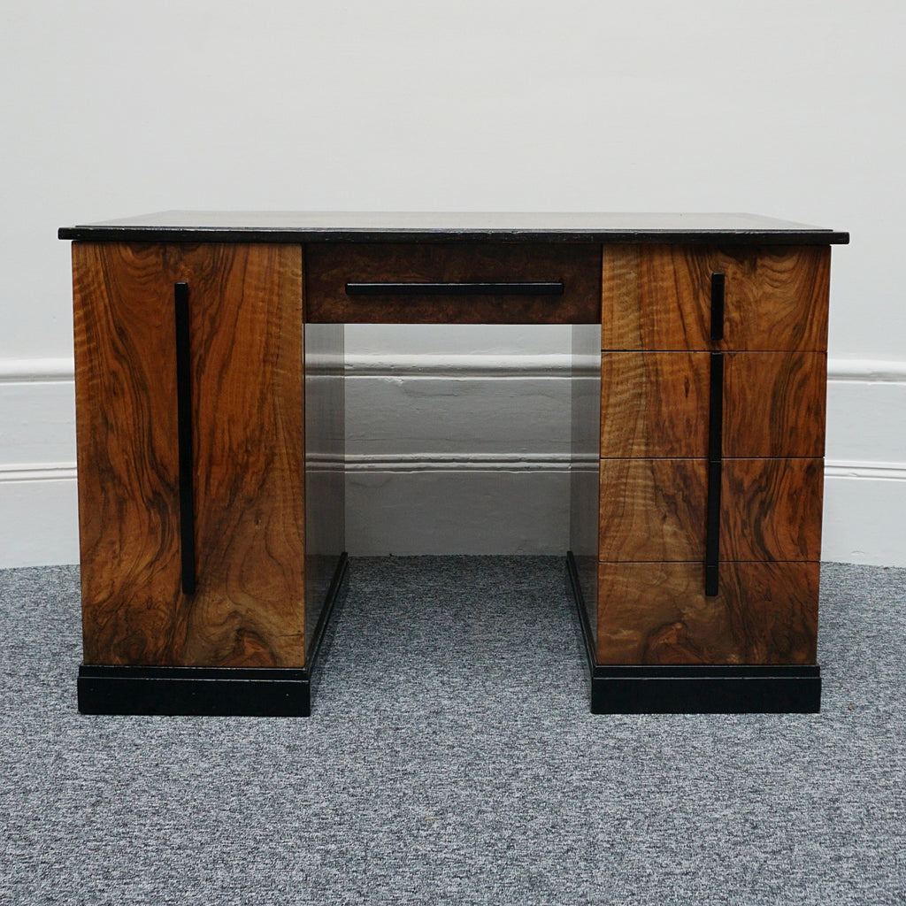 Art Deco Burr Walnut Writing Desk Circa 1930 - Jeroen Markies Art Deco 