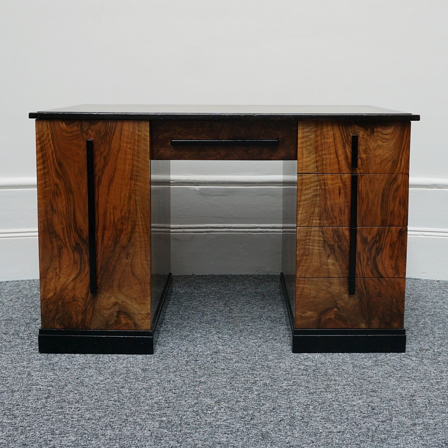 Art Deco Burr Walnut Writing Desk Circa 1930 - Jeroen Markies Art Deco 