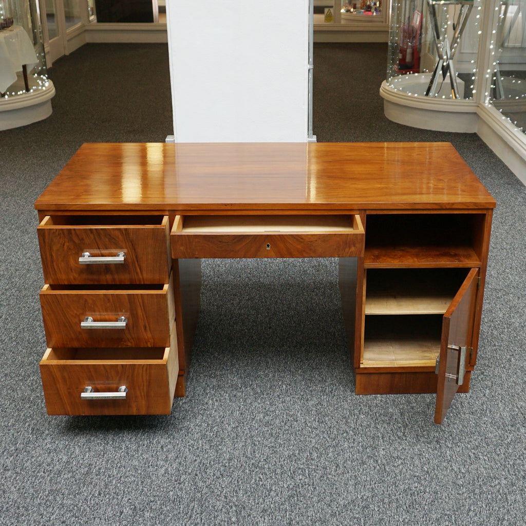 Art Deco Desk - Walnut - Jeroen Markies Art Deco Furniture