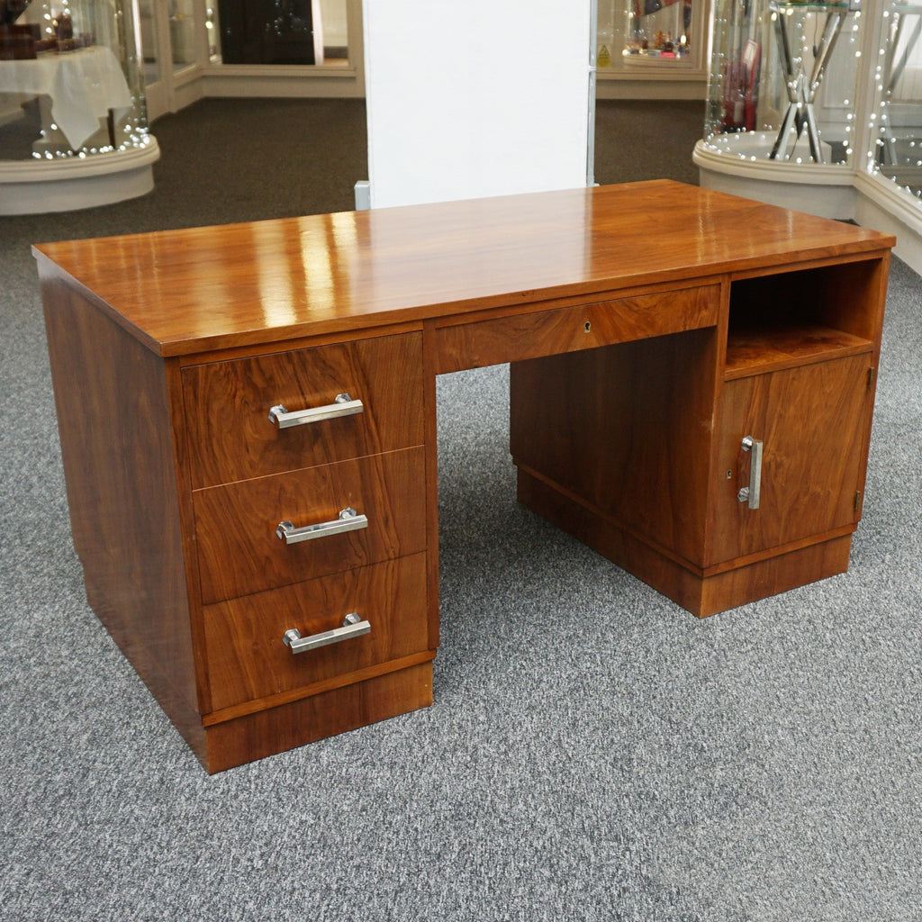 Art Deco Desk - Walnut - Jeroen Markies Art Deco Furniture