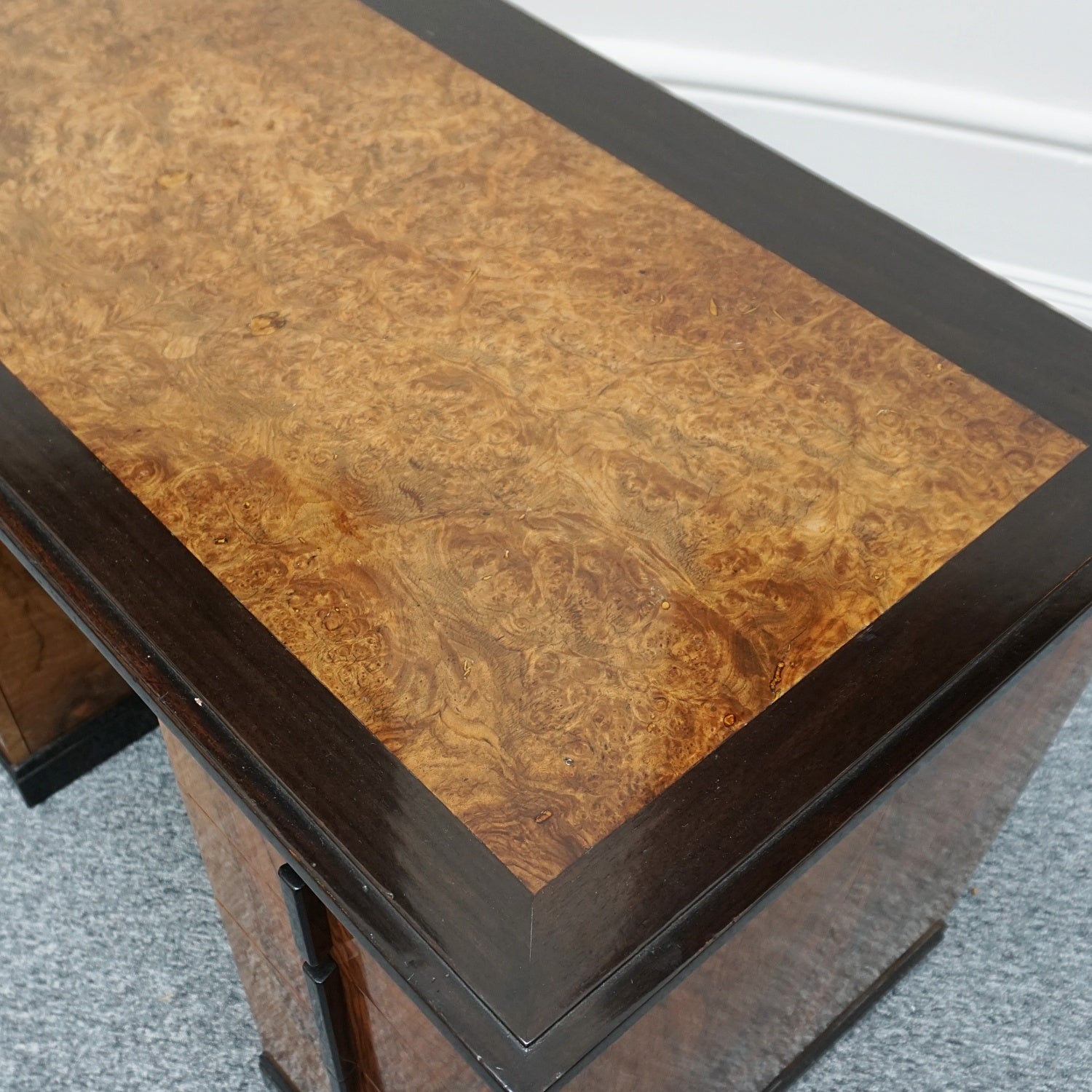 Art Deco Burr Walnut Writing Desk Circa 1930 - Jeroen Markies Art Deco 