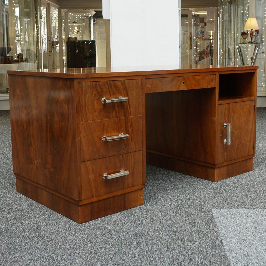 Art Deco Desk - Walnut - Jeroen Markies Art Deco Furniture