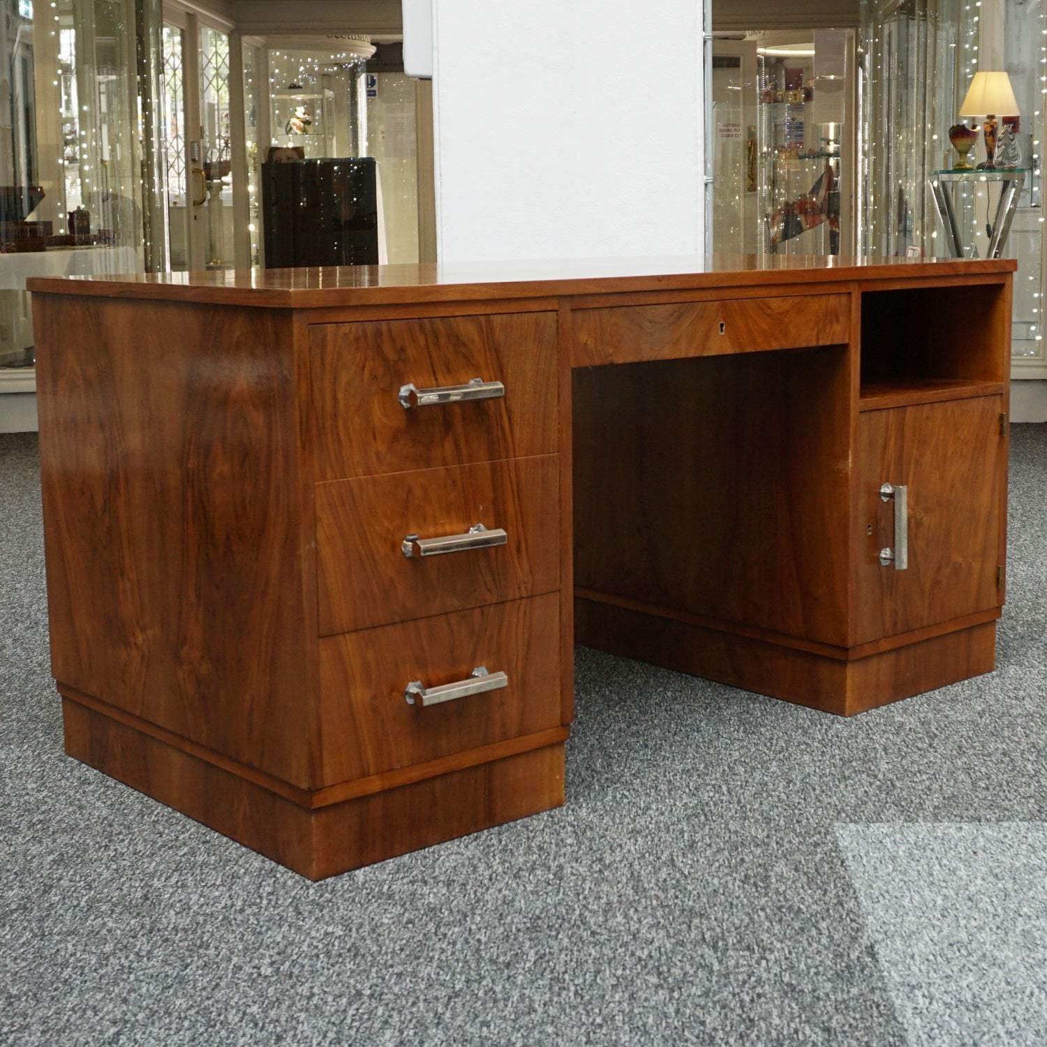 Art Deco Desk - Walnut - Jeroen Markies Art Deco Furniture
