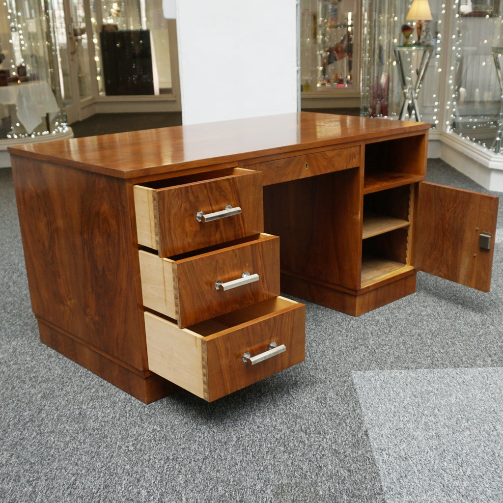 Art Deco Desk - Walnut - Jeroen Markies Art Deco Furniture