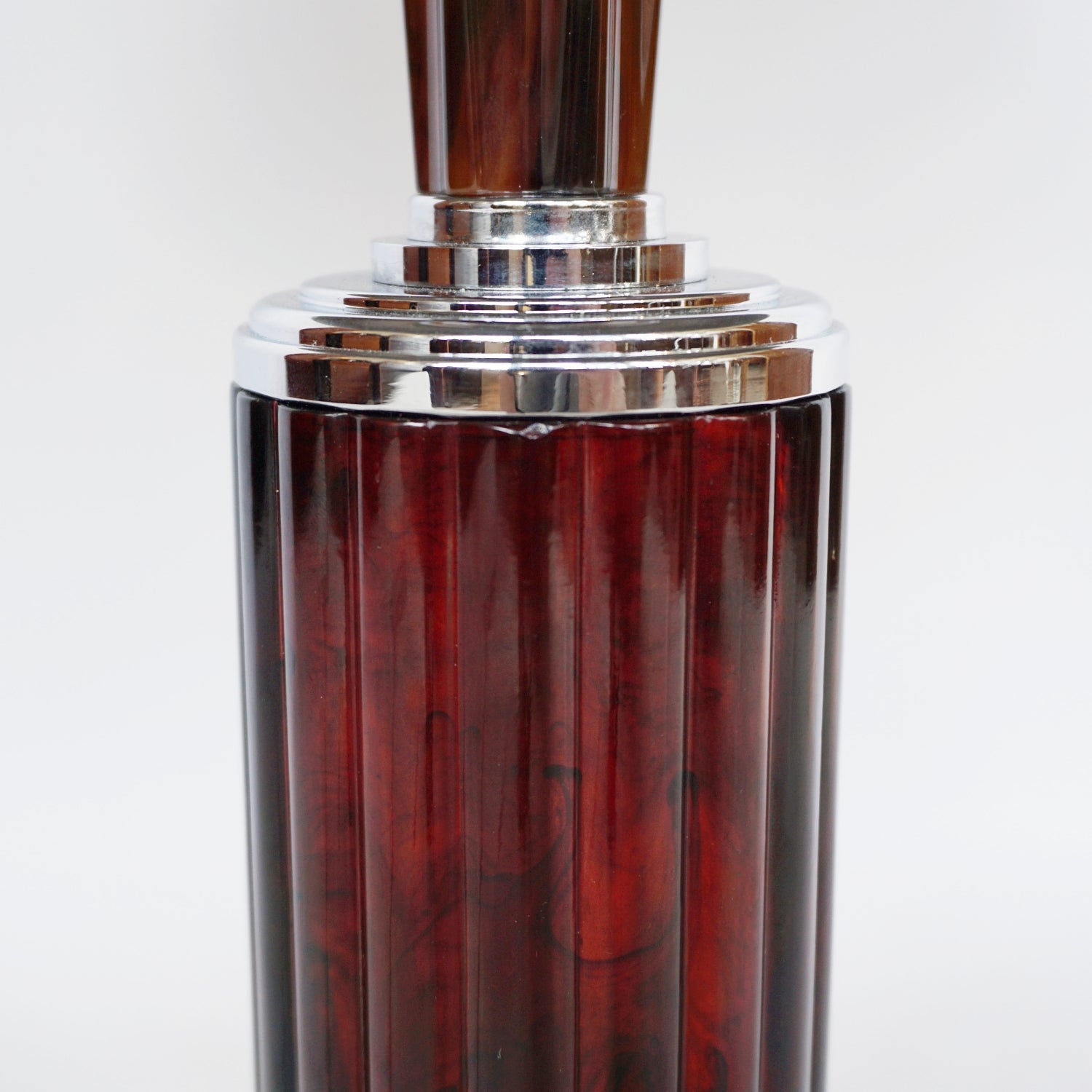 Art Deco Dome Lamp Bakelite and Chromed Metal Jeroen Markies Art Deco 