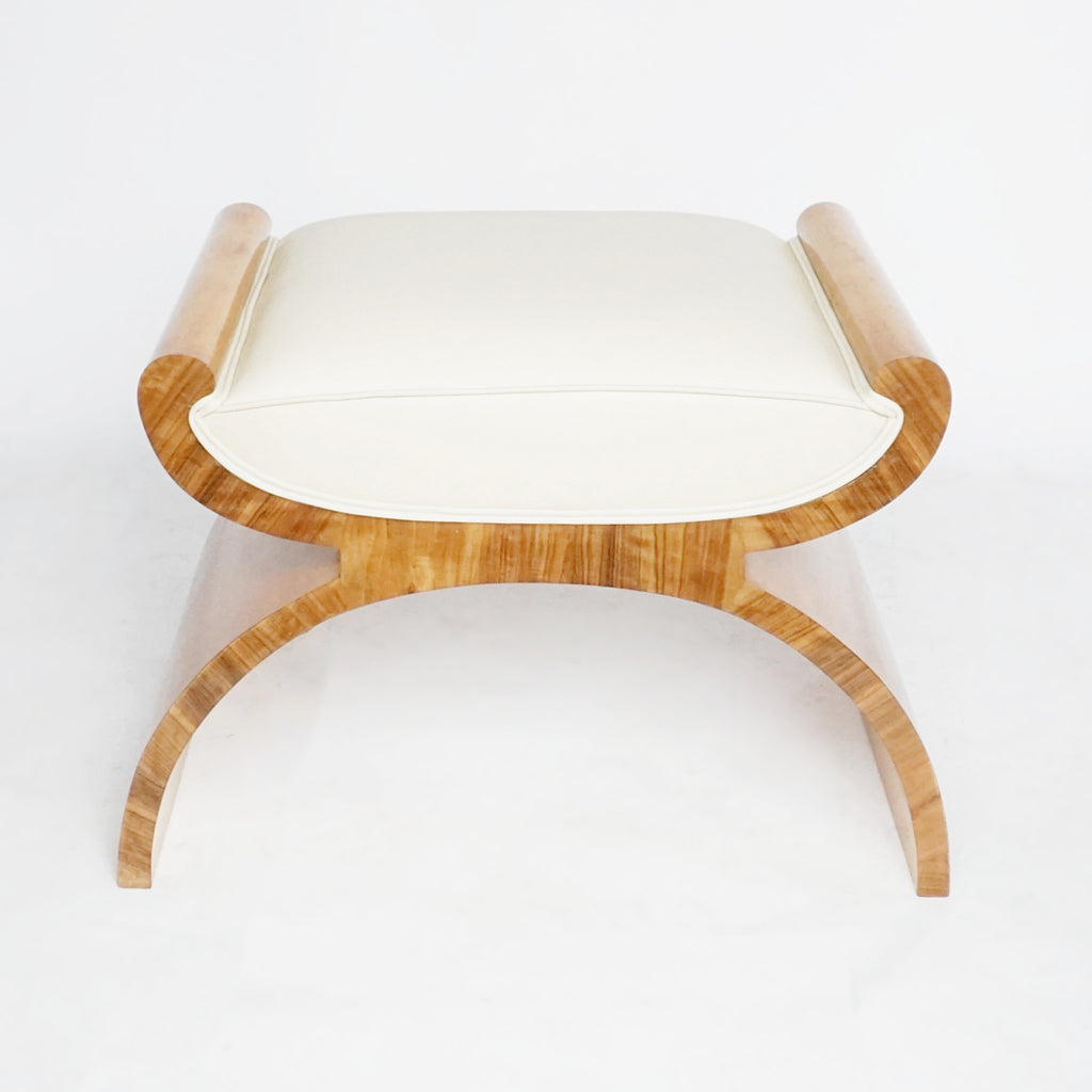 Art Deco X-Framed Stool