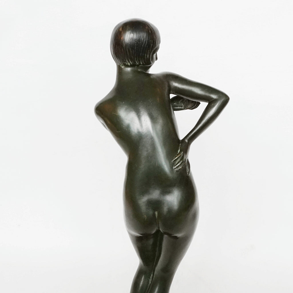 English Art Deco Bronze Sculpture 'Eve' - Jeroen Markies Art Deco