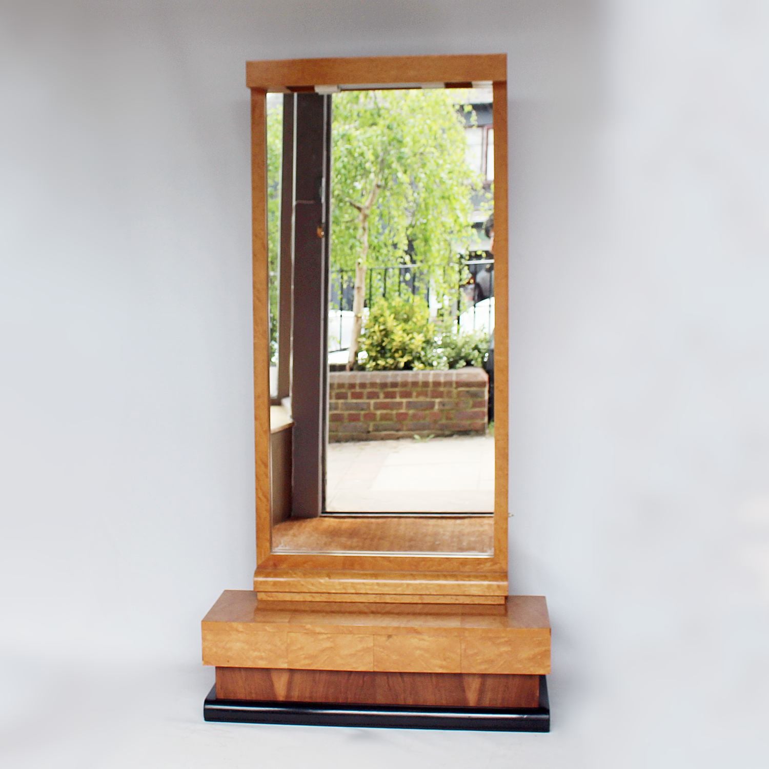 Art Deco freestanding mirror with drawers CIRCA 1930 at Jeroen Markies
