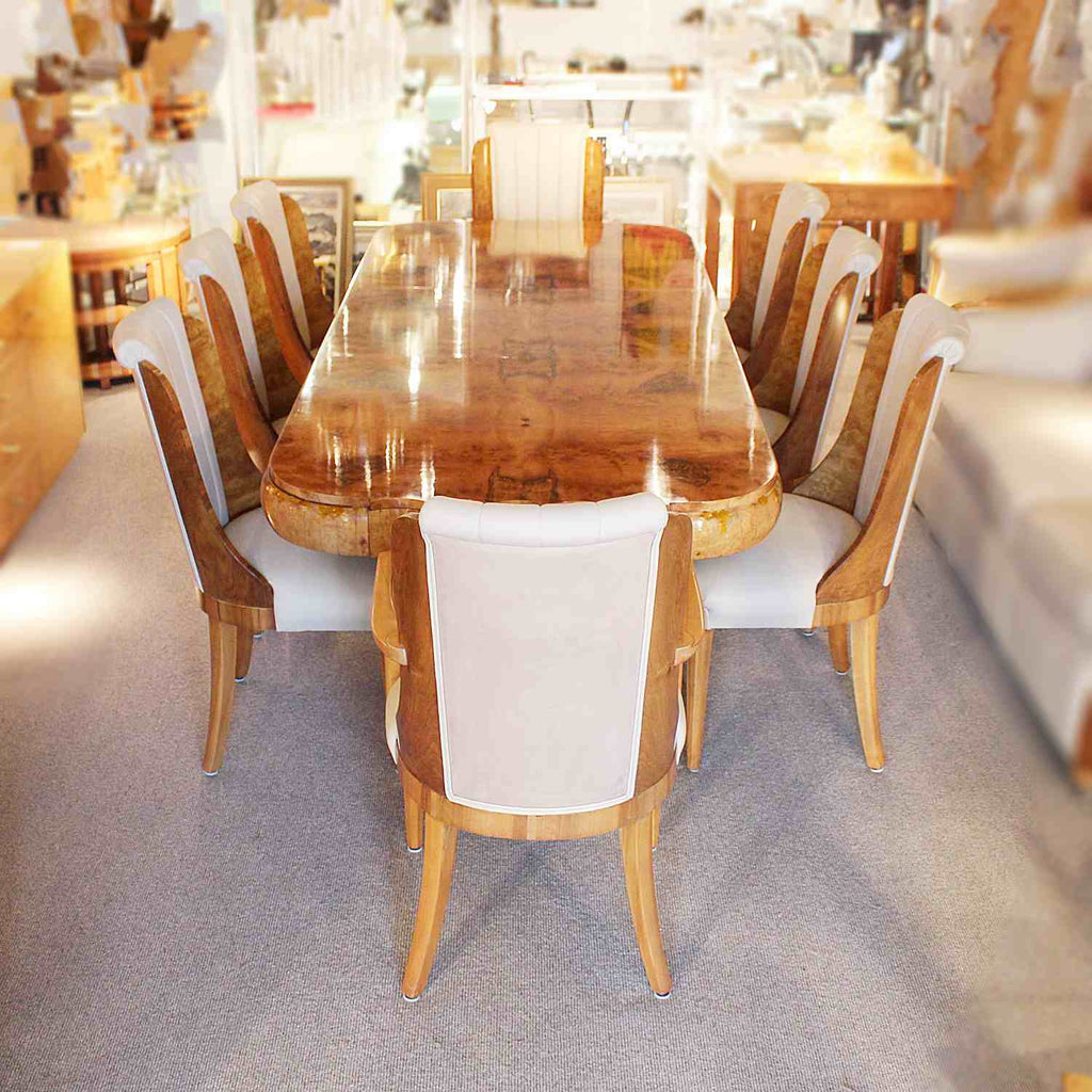 Hille designed Art Deco 8 seat dining table and chairs circa 1930