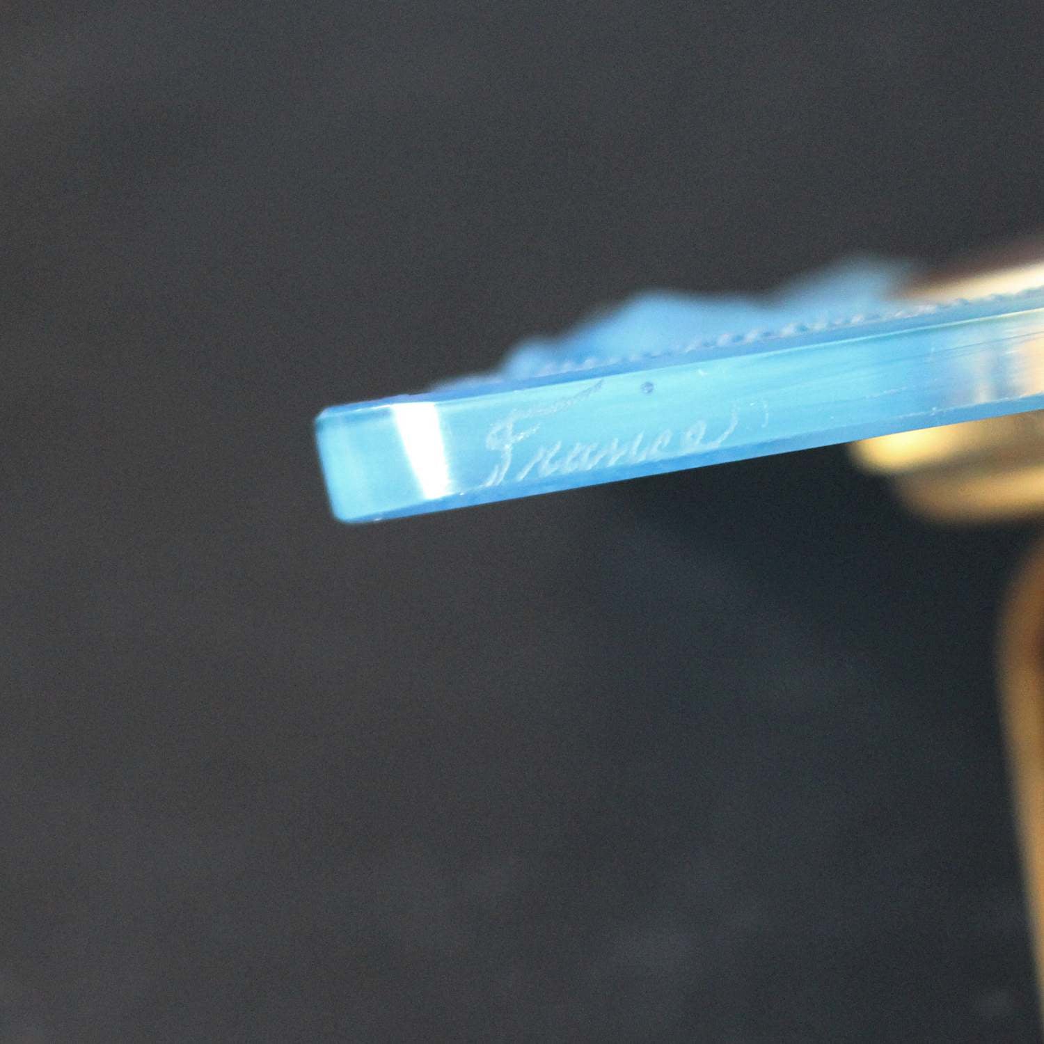 Art Deco Lalique Naiades clock at Jeroen Markies