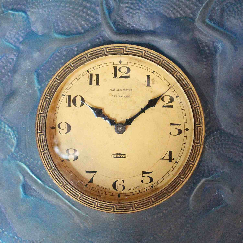 Art Deco Lalique Naiades clock at Jeroen Markies