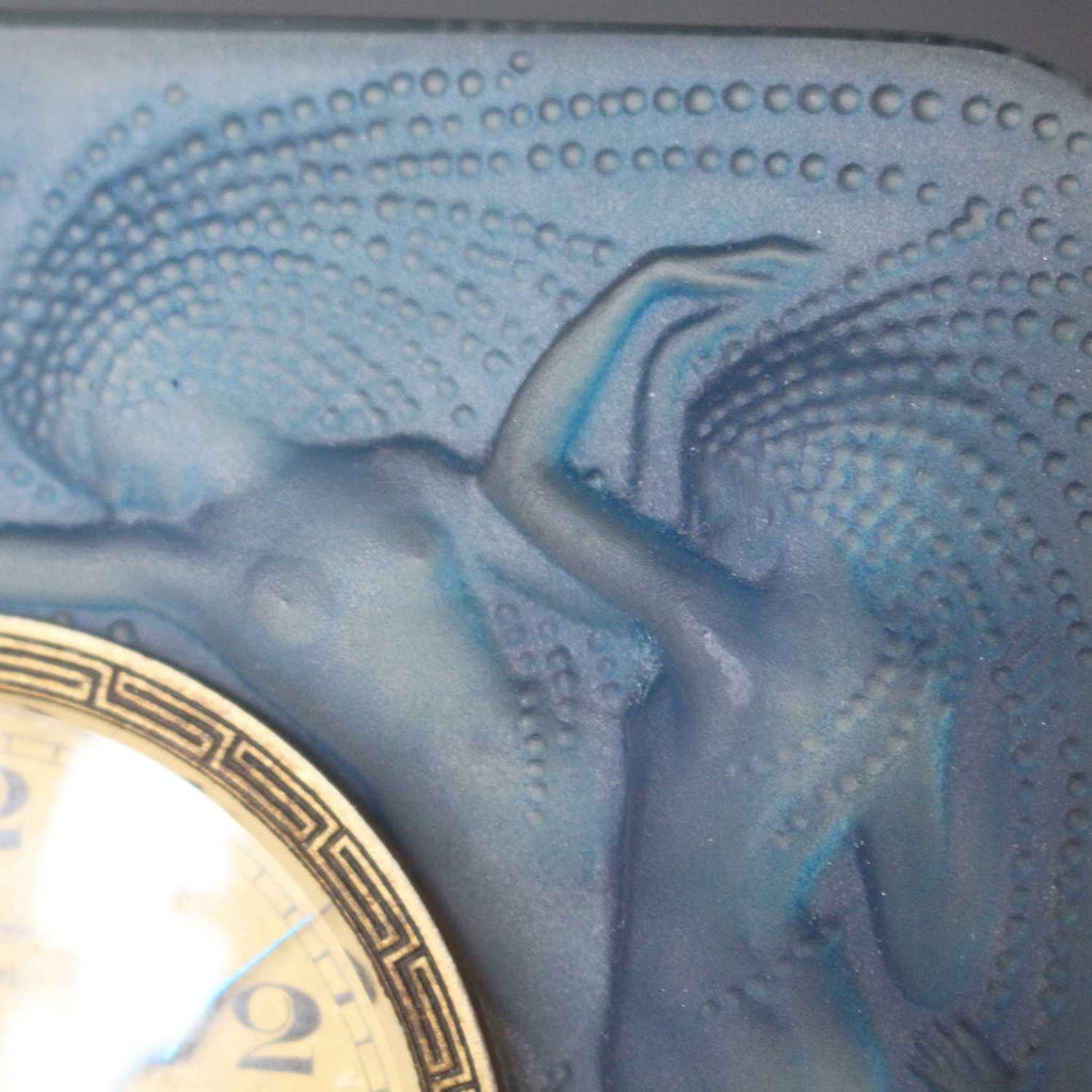 Art Deco Lalique Naiades clock at Jeroen Markies