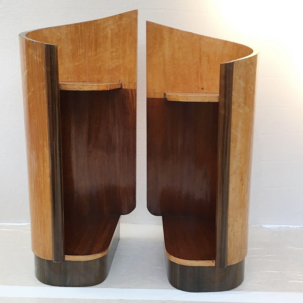 Art Deco modernist side tables
