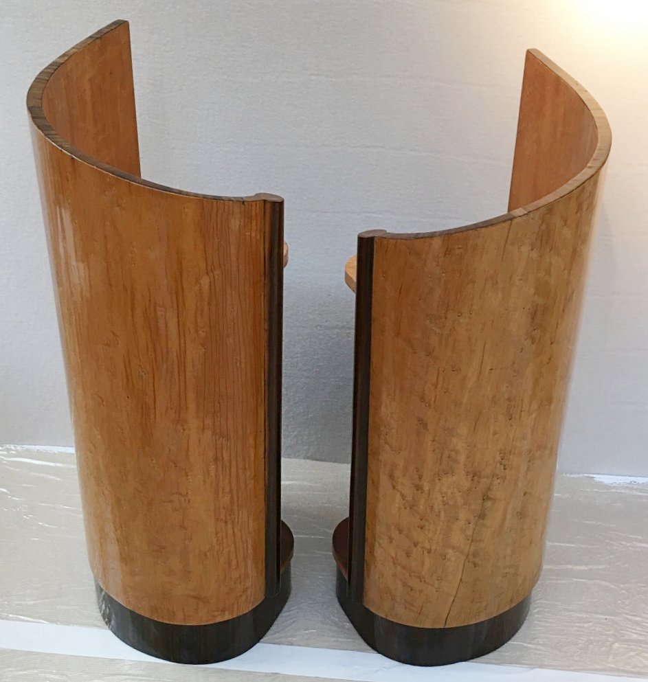 Art Deco modernist side tables