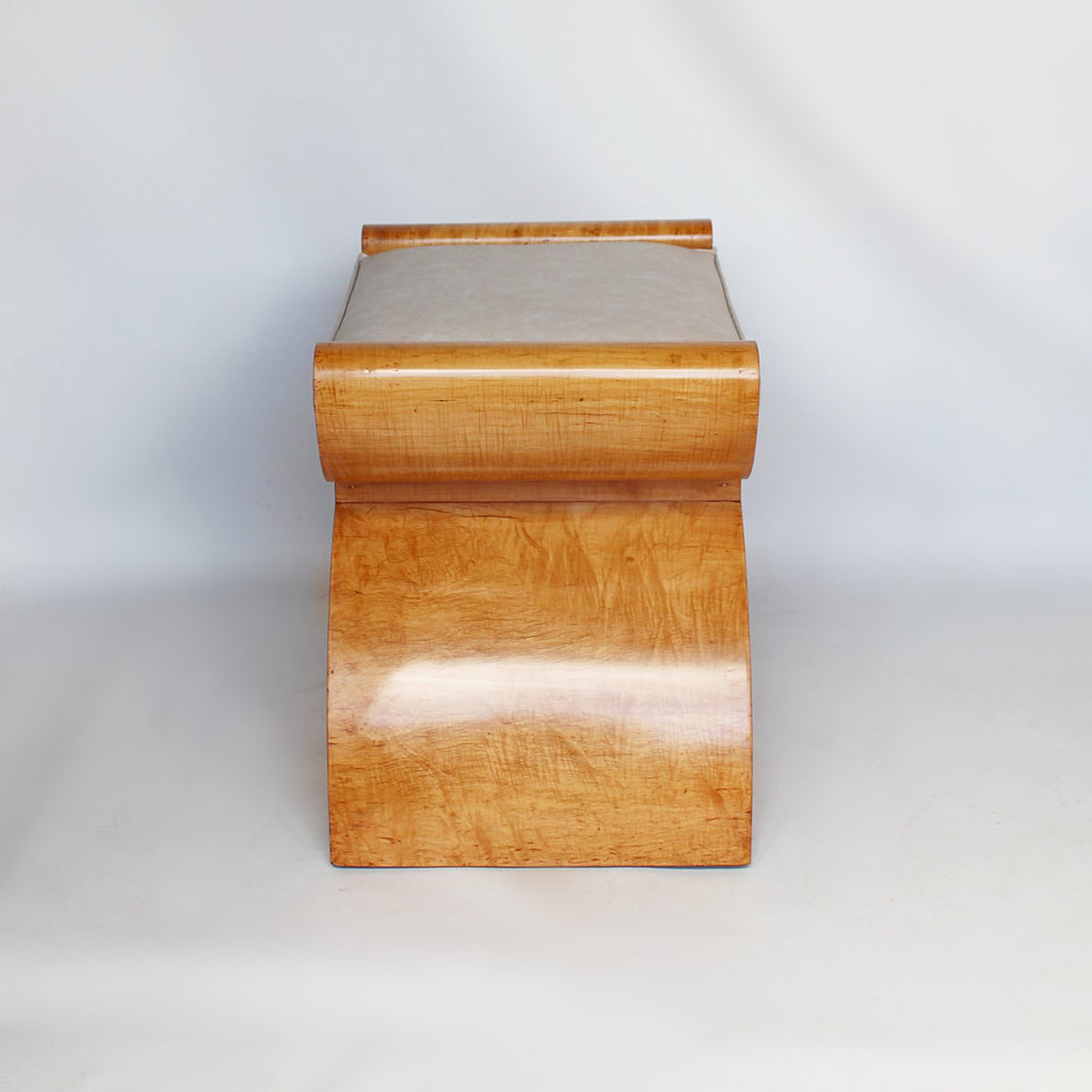 Art Deco x-frame stool by Harry & Lou Epstein at Jeroen Markies