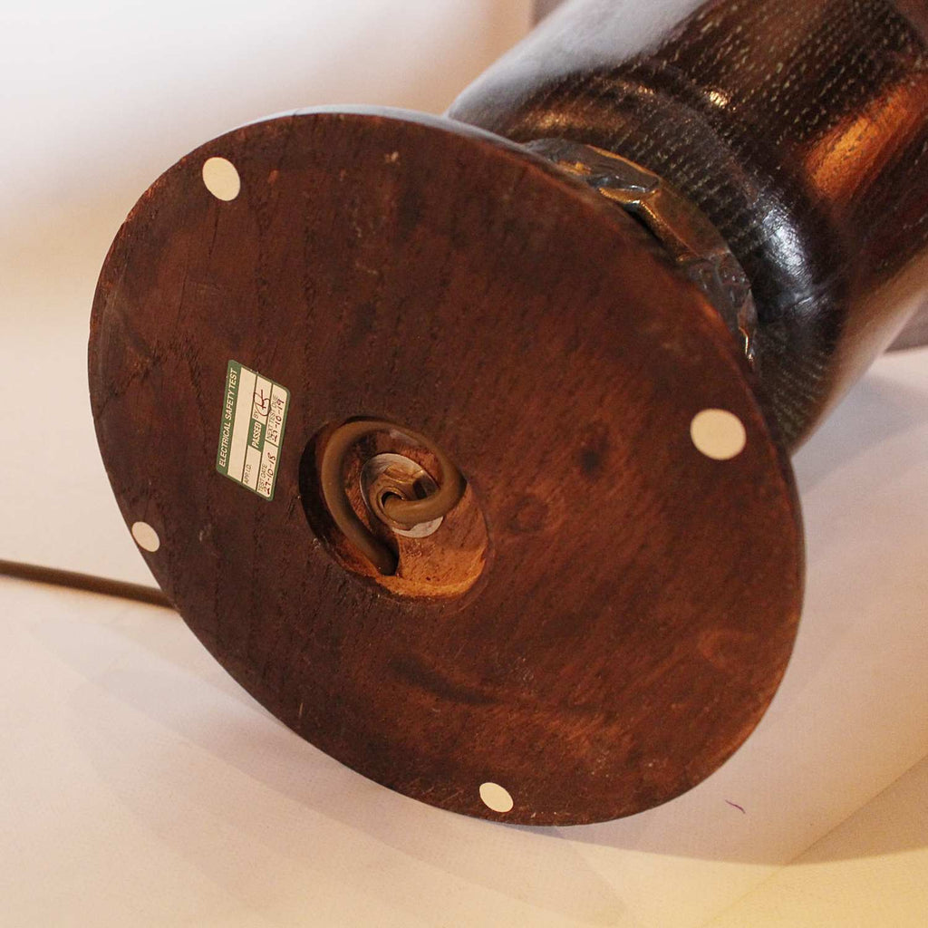 Art Deco uplighter table lamp with bronze neptune and mermaids at Jeroen Markies