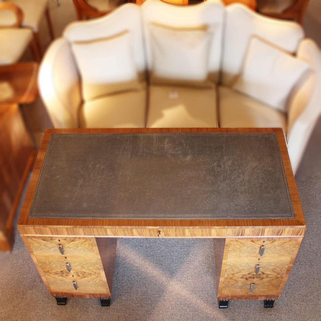 Waring & Gillow Art Deco leather topped desk