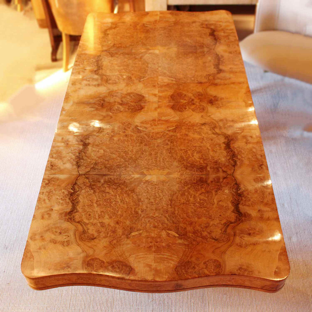 Epstein Art Deco dining suite with six chairs circa 1930 at Jeroen Markies 