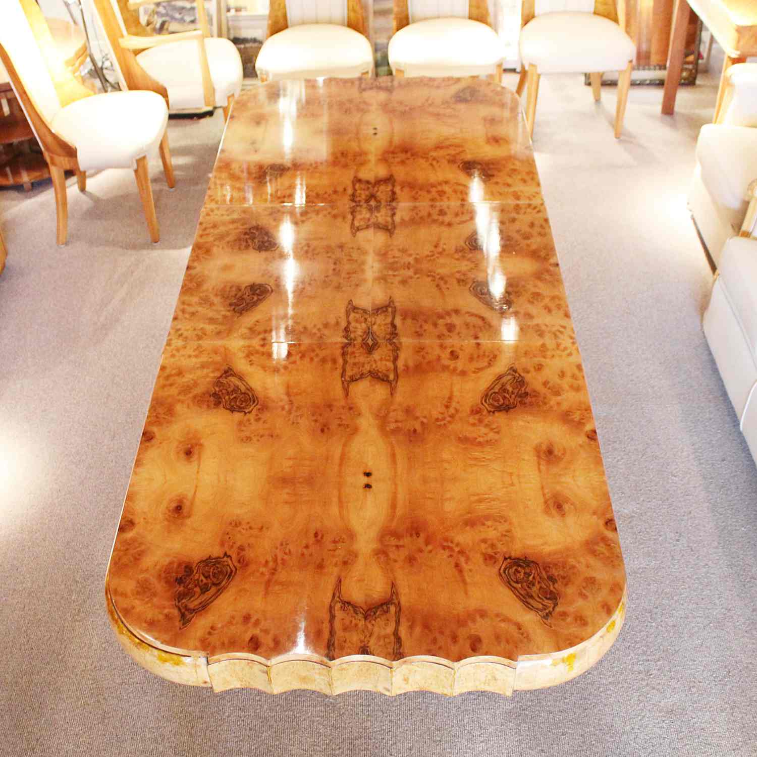 Hille designed Art Deco 8 seat dining table and chairs circa 1930