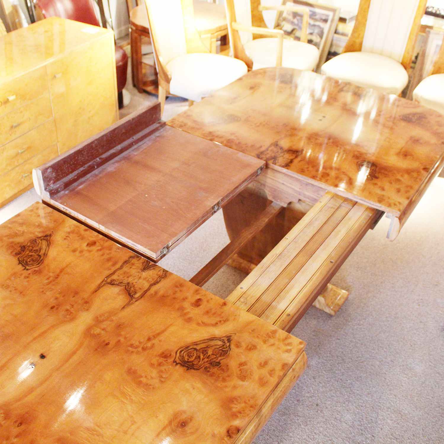 Hille designed Art Deco 8 seat dining table and chairs circa 1930