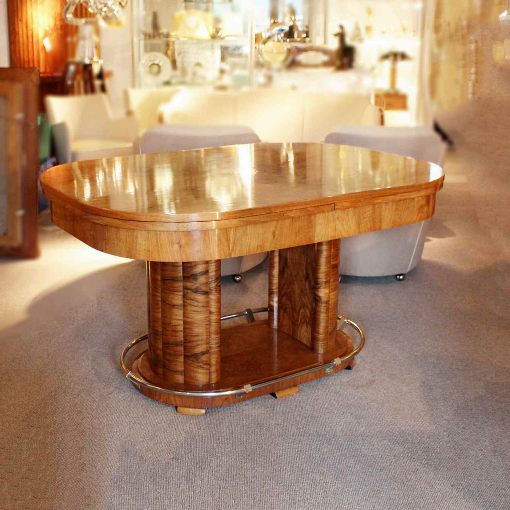 Louis Sognot Art Deco extending table at Jeroen Markies