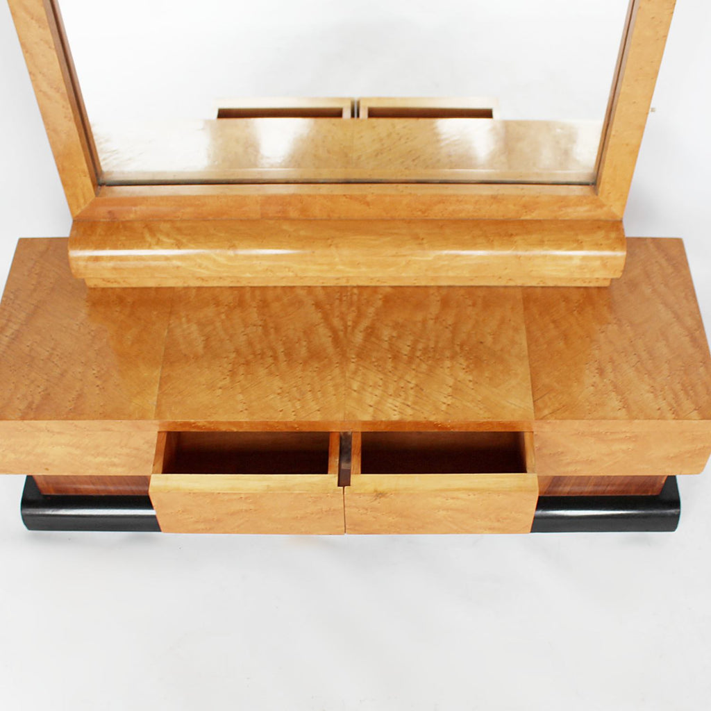 Art Deco freestanding mirror with drawers CIRCA 1930 at Jeroen Markies