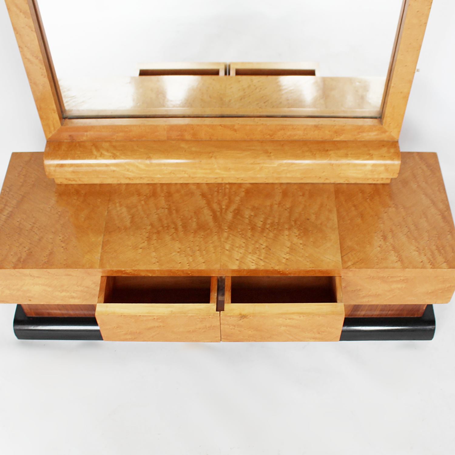 Art Deco freestanding mirror with drawers CIRCA 1930 at Jeroen Markies