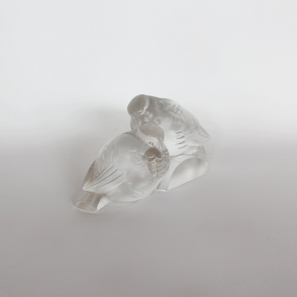 Ferjac Art Deco moulded glass birds at Jeroen Markies