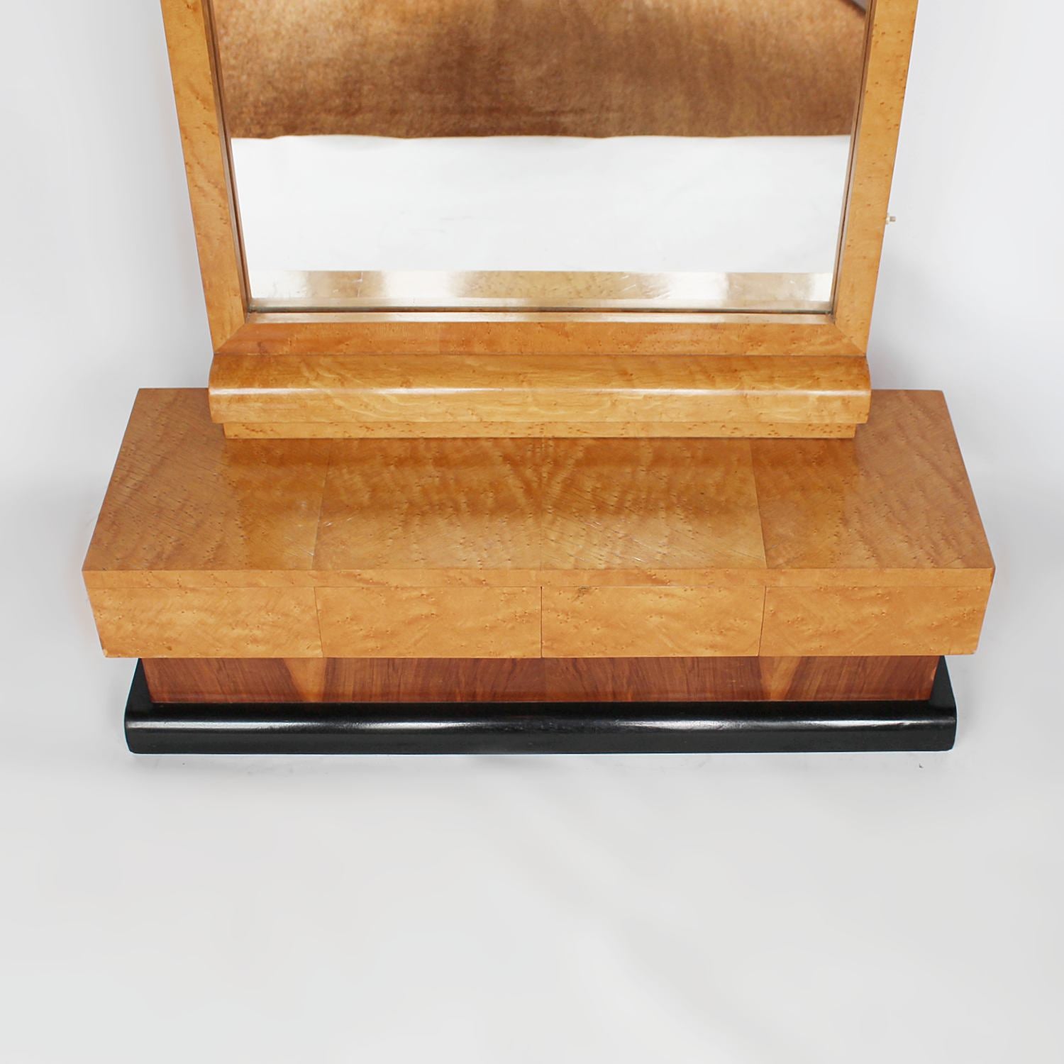 Art Deco freestanding mirror with drawers CIRCA 1930 at Jeroen Markies