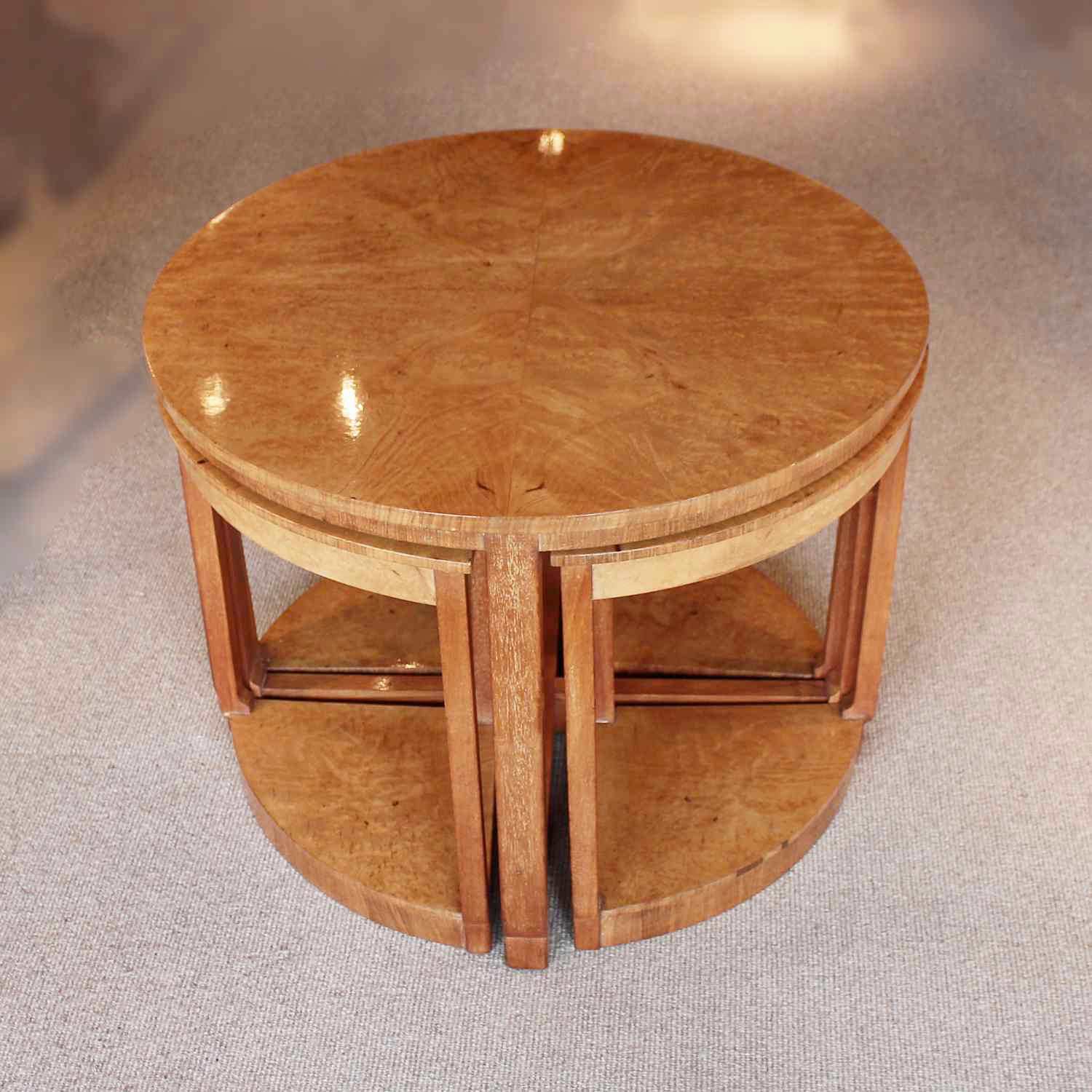Art Deco nest of tables circa 1930 at Jeroen Markies