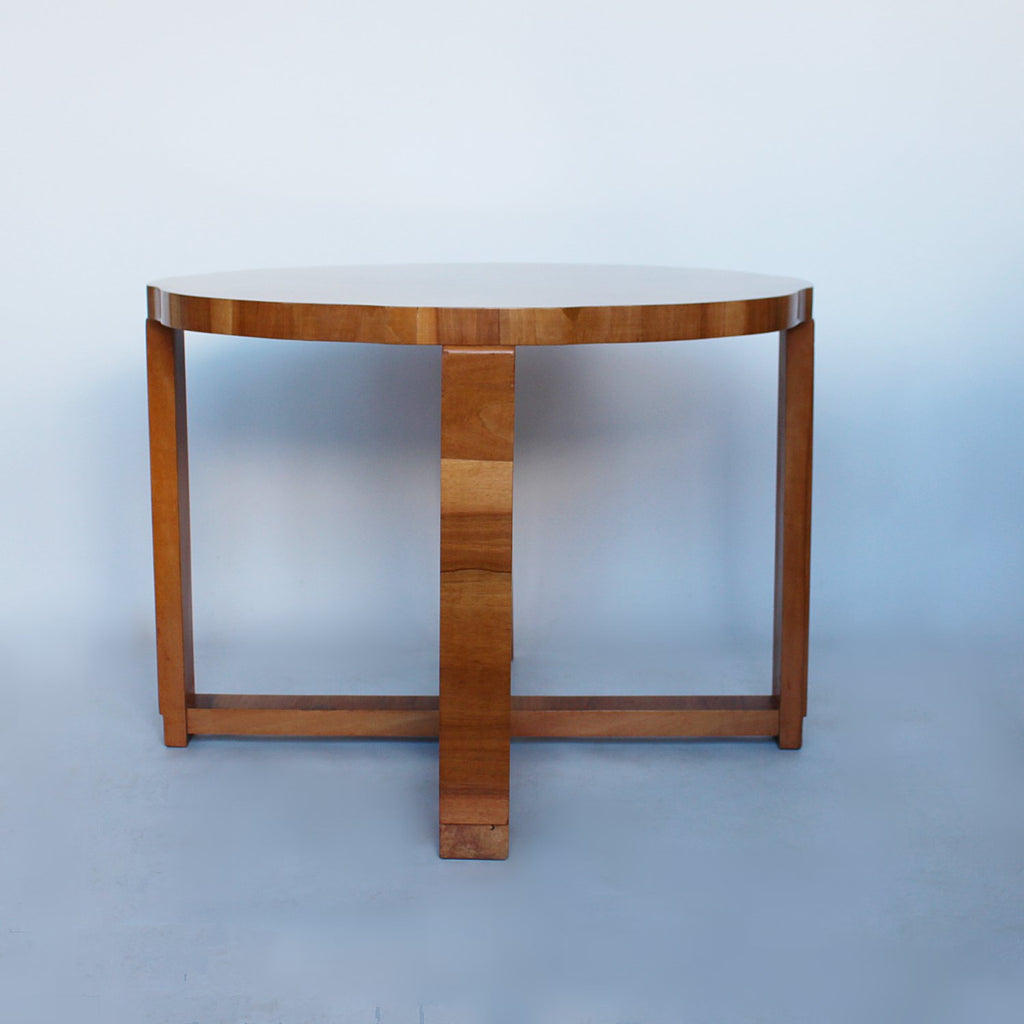 Art Deco nest of tables circa 1930 in burr walnut