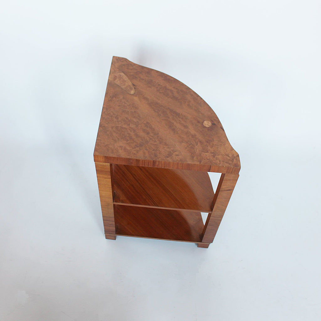 Art Deco nest of tables in walnut circa 1930