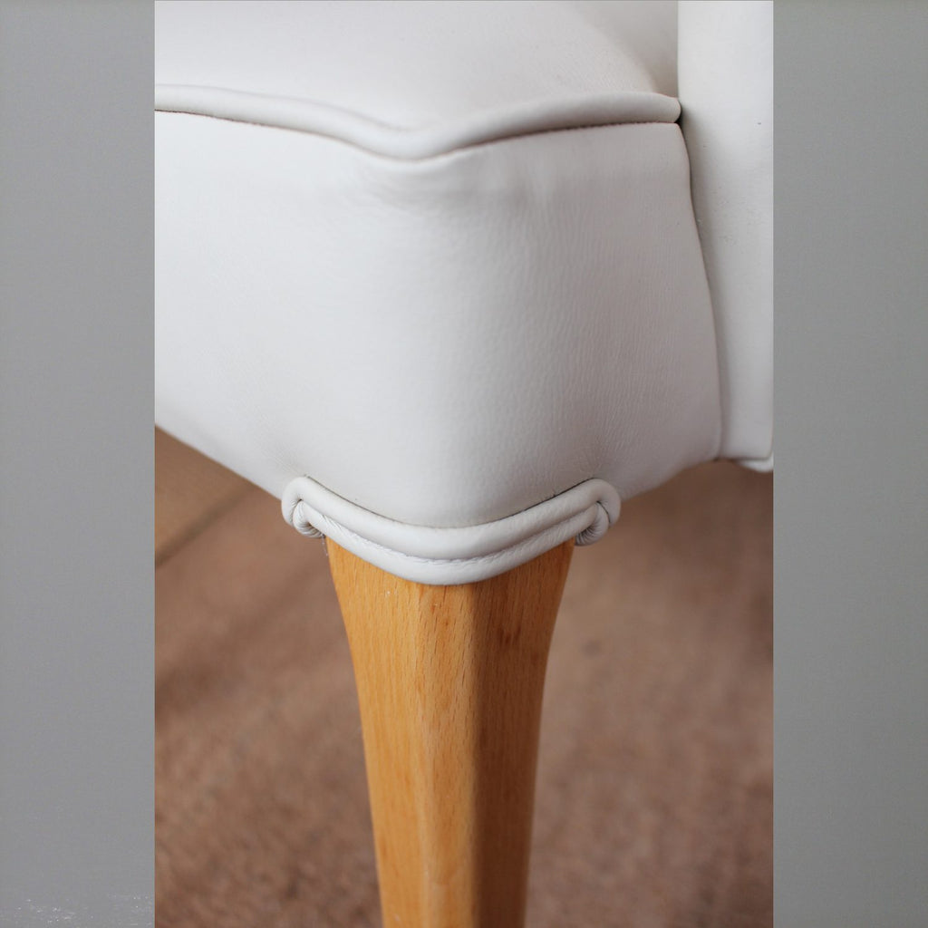 Art Deco side chairs upholstered in leather at Jeroen Markies 