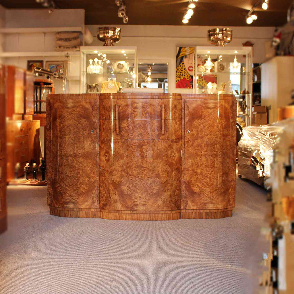 Art Deco sideboard in figured walnut circa 1930