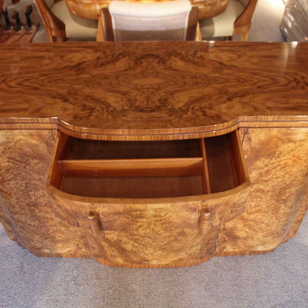 Art Deco sideboard in figured walnut circa 1930