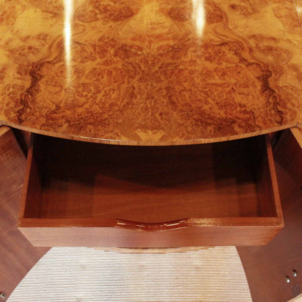 Epstein Art Deco sideboard in burr walnut circa 1930 at Jeroen Markies