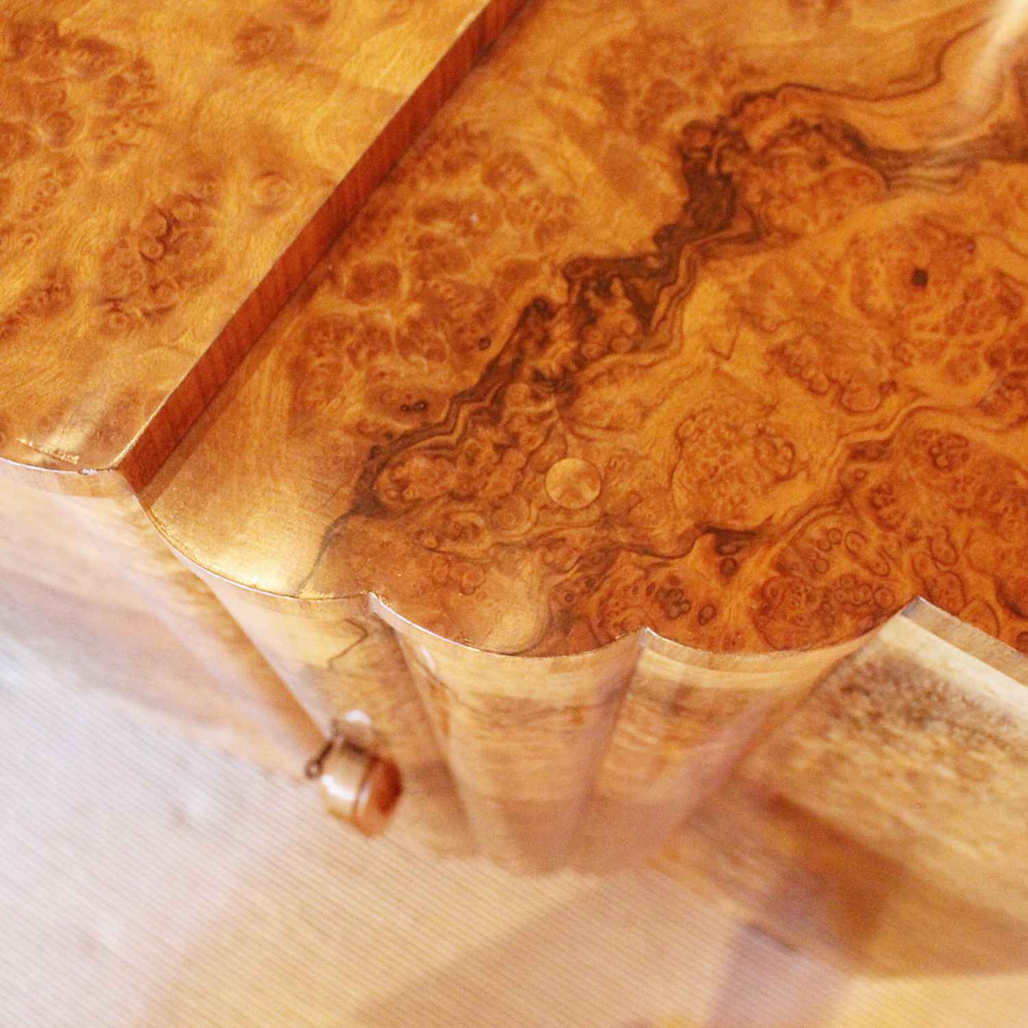 Epstein Art Deco sideboard in burr walnut circa 1930 at Jeroen Markies